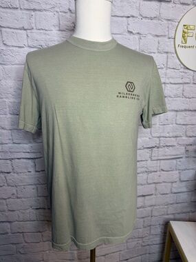 Native Sage Green Camo Design Short Sleeve Crewneck Tee